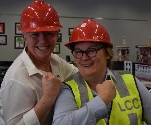 Library Staff ready for refurbishment project