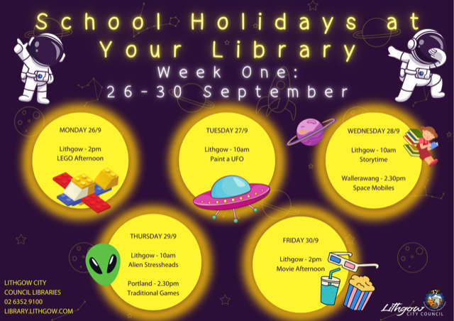 School Holiday Activities at your Local Library