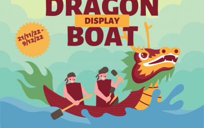 Dragon Boating Club Display at Lithgow Library