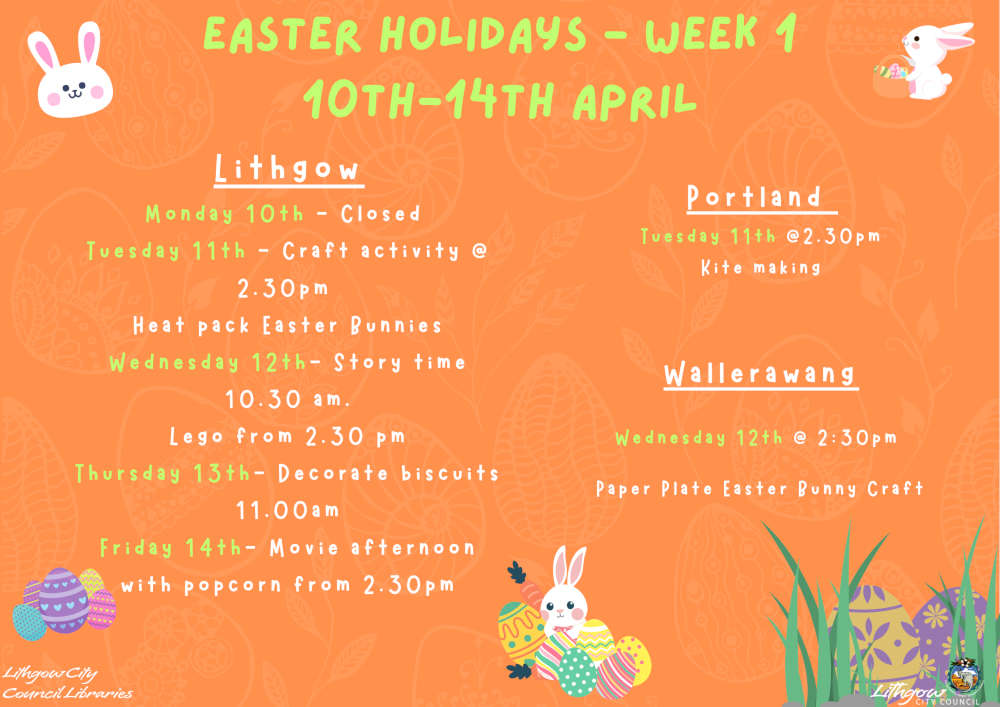 Easter Holidays Movie Afternoon Lithgow Library