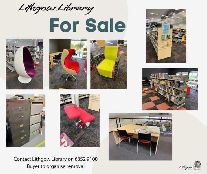 Library items for sale